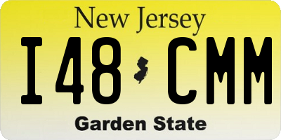 NJ license plate I48CMM