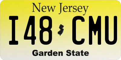 NJ license plate I48CMU