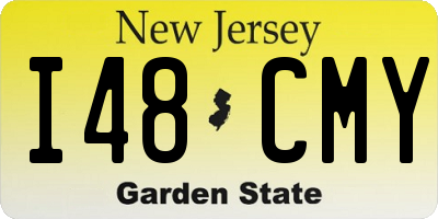 NJ license plate I48CMY