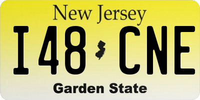 NJ license plate I48CNE