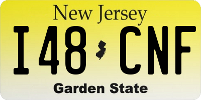 NJ license plate I48CNF