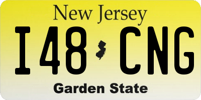 NJ license plate I48CNG
