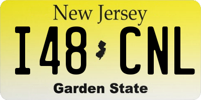 NJ license plate I48CNL