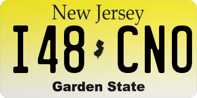 NJ license plate I48CNO