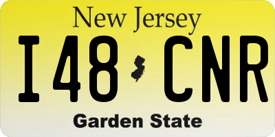 NJ license plate I48CNR