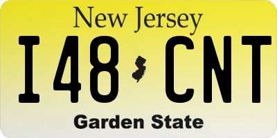 NJ license plate I48CNT