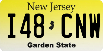 NJ license plate I48CNW