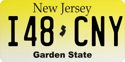 NJ license plate I48CNY