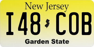 NJ license plate I48COB