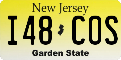 NJ license plate I48COS