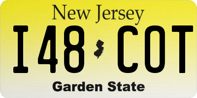 NJ license plate I48COT