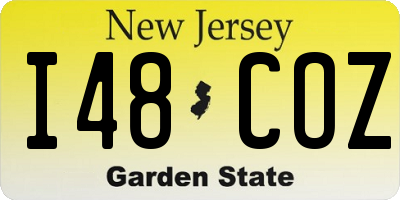 NJ license plate I48COZ