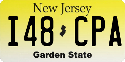 NJ license plate I48CPA