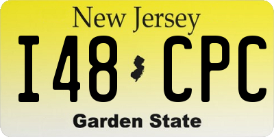 NJ license plate I48CPC
