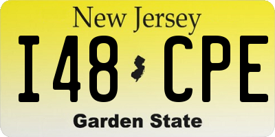 NJ license plate I48CPE