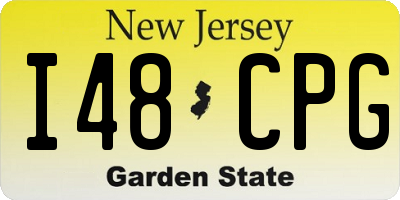 NJ license plate I48CPG