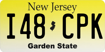 NJ license plate I48CPK