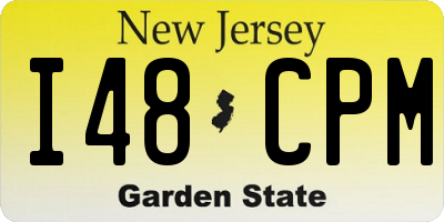 NJ license plate I48CPM