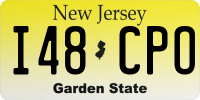 NJ license plate I48CPO