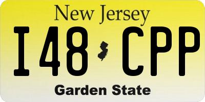 NJ license plate I48CPP
