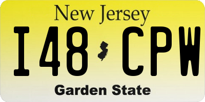 NJ license plate I48CPW