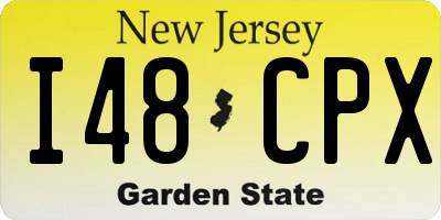 NJ license plate I48CPX