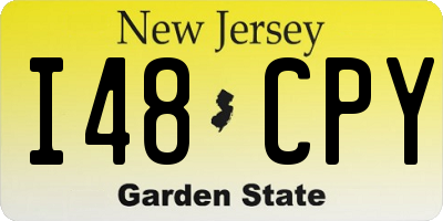 NJ license plate I48CPY