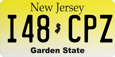 NJ license plate I48CPZ