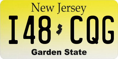 NJ license plate I48CQG
