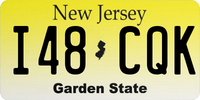 NJ license plate I48CQK