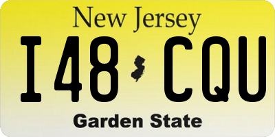 NJ license plate I48CQU