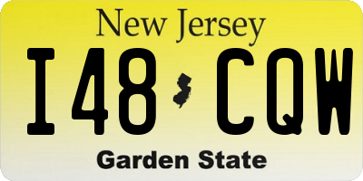 NJ license plate I48CQW
