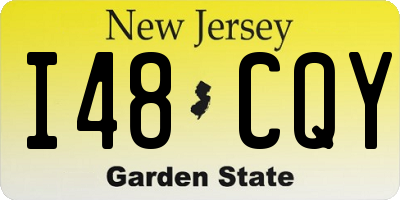 NJ license plate I48CQY