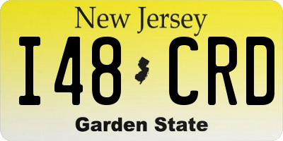 NJ license plate I48CRD