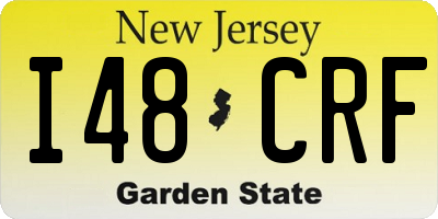 NJ license plate I48CRF