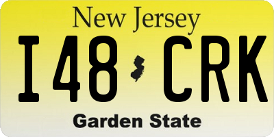 NJ license plate I48CRK