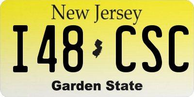 NJ license plate I48CSC