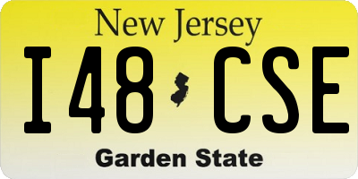 NJ license plate I48CSE