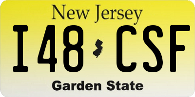 NJ license plate I48CSF