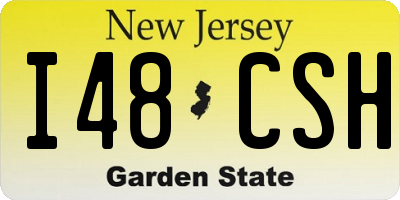 NJ license plate I48CSH