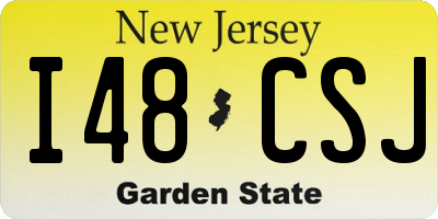 NJ license plate I48CSJ