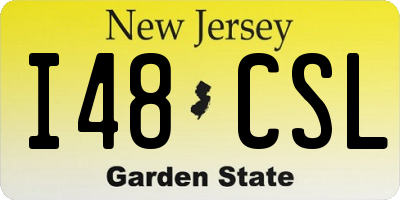 NJ license plate I48CSL