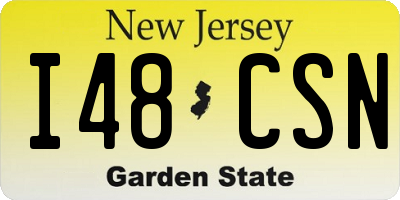 NJ license plate I48CSN