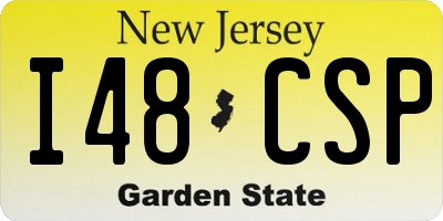 NJ license plate I48CSP