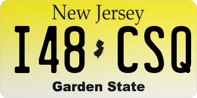 NJ license plate I48CSQ
