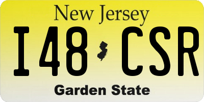 NJ license plate I48CSR