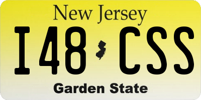 NJ license plate I48CSS