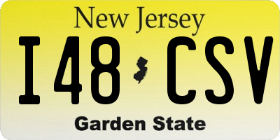NJ license plate I48CSV
