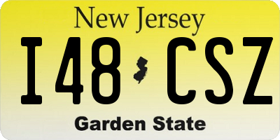 NJ license plate I48CSZ