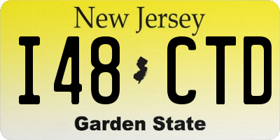 NJ license plate I48CTD